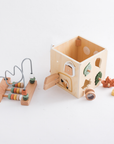 6-in-1 Wooden Motor Skills Activity Cube Montessori Toy