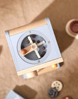 Wooden Coffee Maker Toy Set, Play Kitchen Gift for Toddlers 1-3 Years Old Boys Girls | LETSMAKE