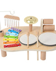 Montessori Wooden Drum Xylophone Percussion Toy for Toddlers 1-3 Years Old
