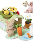 2-in-1 Baby Sensory Cottage Toy Set | Crinkle, Squeak & Rattle Plush Toys for Babies 6-12 Months