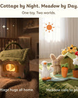2-in-1 Baby Sensory Cottage Toy Set | Crinkle, Squeak & Rattle Plush Toys for Babies 6-12 Months