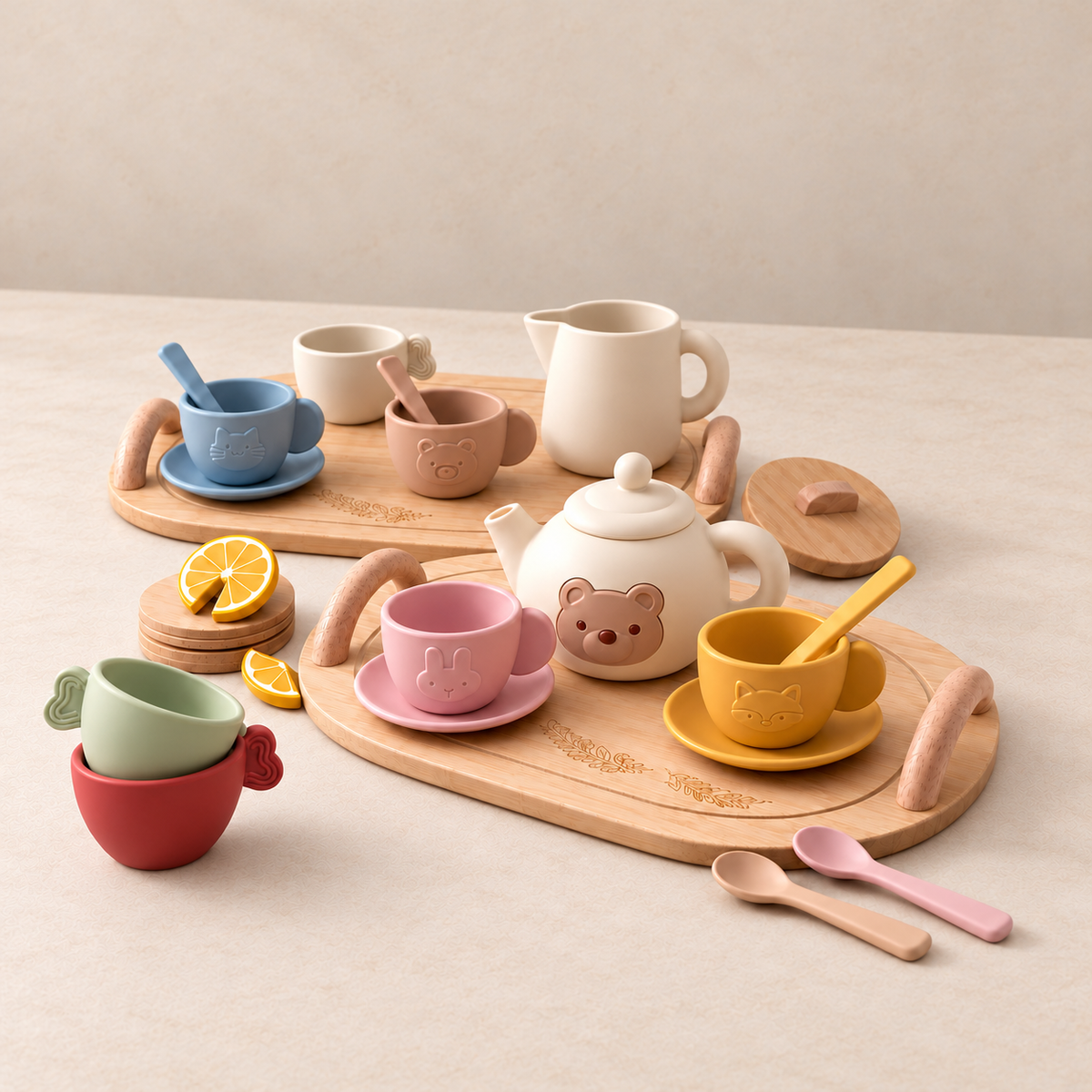 Afternoon Tea Party Set Pretend Play Toy | LET’S MAKE