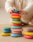 Wooden Stacking Rocks 16Pcs Montessori Toy for Toddlers 1-3