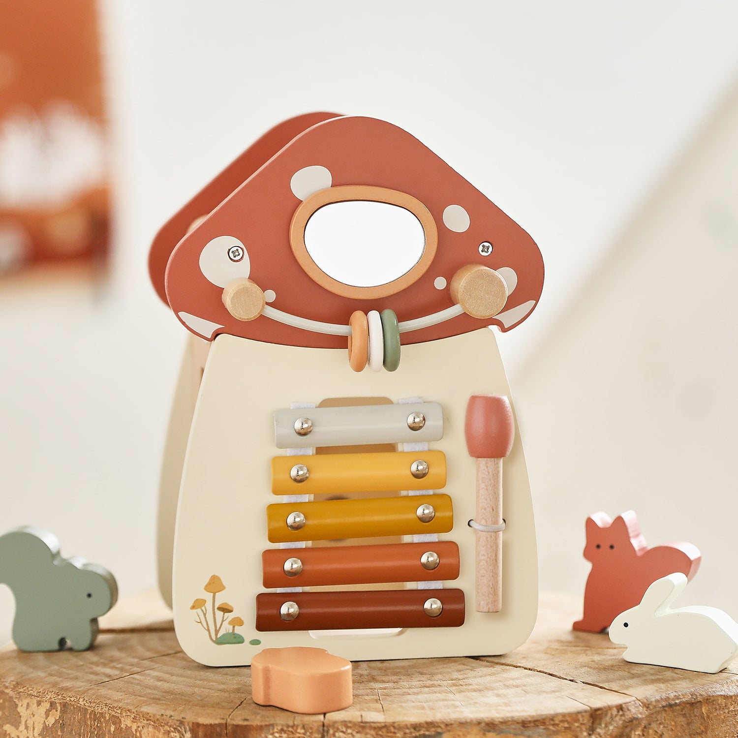 11-in-1 Wooden Activity Cube Montessori Sensory Toy for Toddlers 18M+ First Birthday Gift