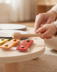Montessori Wooden Drum Xylophone Percussion Toy for Toddlers 1-3 Years Old