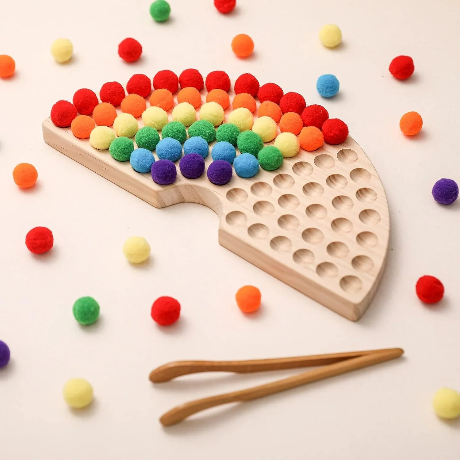 Montessori Wooden Learning Toy Set | Busy Board + Fine Motor Activity
