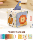 Montessori Baby Tissue Box Toy & Crinkle Sensory Toy for 6-18 Months Old